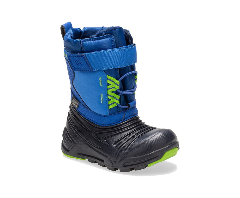 Merrell Boots Blue/Black - Snow Quest Lite 2.0 Waterproof Jr. - Kids 46XLCGPKT